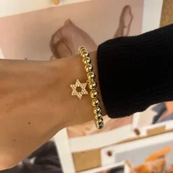 ALEXA LEIGH Crystal Star of David Bracelet in^ Bracelets