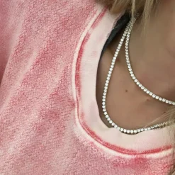 ALEXA LEIGH Crystal Tennis Necklace^ Necklaces