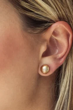 ALEXA LEIGH Gold Ball Studs in^ Earrings