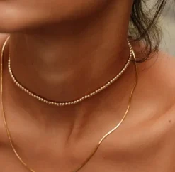 ALEXA LEIGH FINE JEWELRY Alexa Leigh 3mm Gold Ball Necklace^ Necklaces