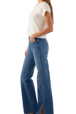 Amo Denim Georgia Split Flare Jeans in^ Denim