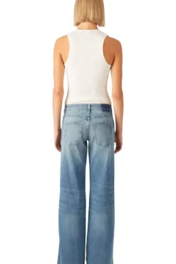 Amo Denim Sabine Wide Leg Jeans in^ Denim