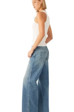 Amo Denim Sabine Wide Leg Jeans in^ Denim