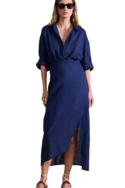 Apiece Apart Alessandra Sarong Shirt Dress in^ Dresses & Jumpsuits