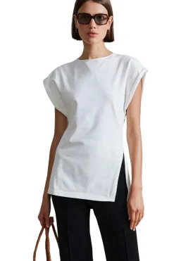 Apiece Apart Asymmetric Tunic Tee in^ Tops