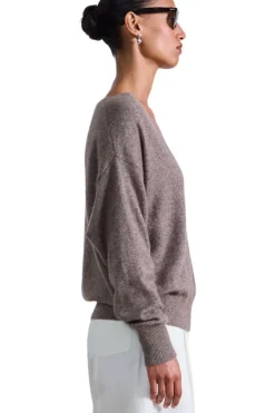 Apiece Apart Softest Silk Cashmere V-neck Sweater in^ Sweaters
