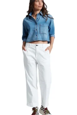 ASKK-NY ASKK NY Cropped Denim Shirt in^ Tops