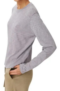 ATM AnthonyThomas Melillo ATM Slub Jersey Long Sleeve Crop Tee^ Tops