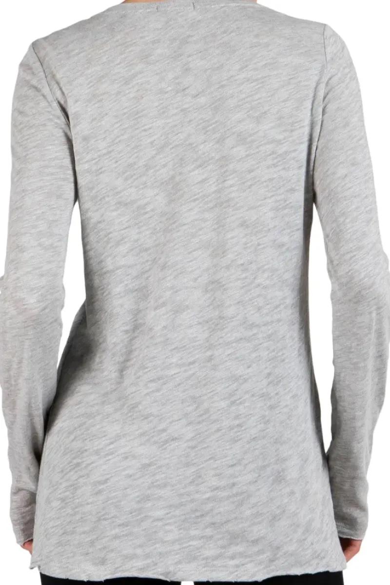 ATM AnthonyThomas Melillo ATM Slub Jersey Long Sleeve Destroyed Wash Tee^ Tops