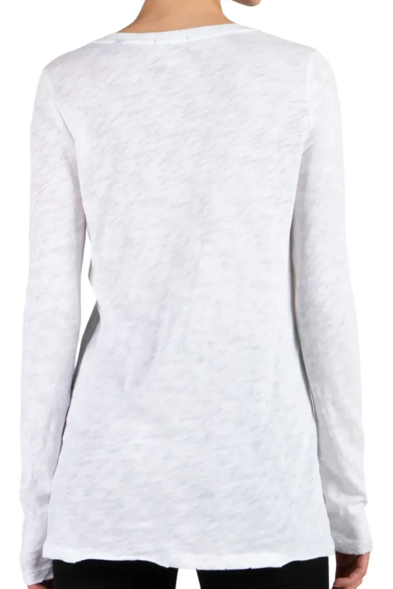 ATM AnthonyThomas Melillo ATM Slub Jersey Long Sleeve Destroyed Wash Tee^ Tops