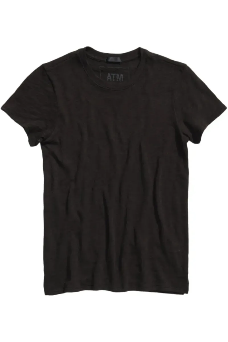 ATM AnthonyThomas Melillo ATM Slub Jersey Schoolboy Crewneck Tee^ Tops
