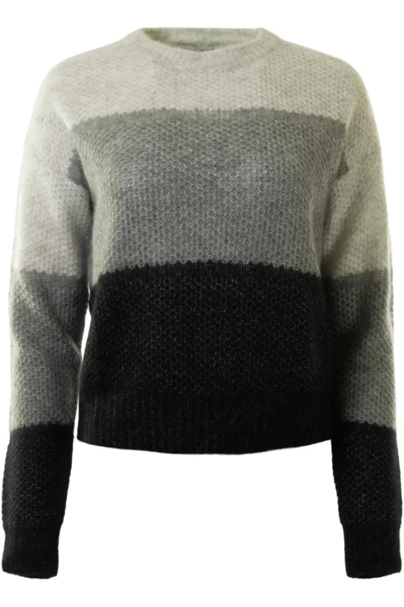 AUTUMN CASHMERE Color Block Honeycomb Crew^ Sweaters