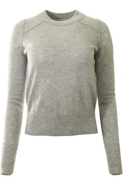 AUTUMN CASHMERE Cropped Crew with Reversed Seams in Sweatshirt^ Sweaters