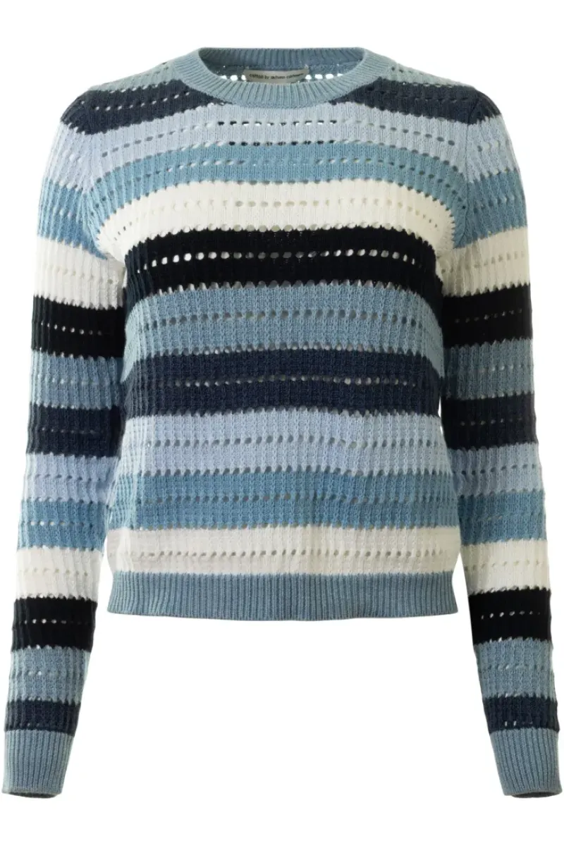 AUTUMN CASHMERE Rainbow Pointelle Stripe in^ Sweaters