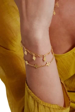 Chan Luu Inc. Chan Luu Diamond Shaped Charm Necklace in^ Bracelets