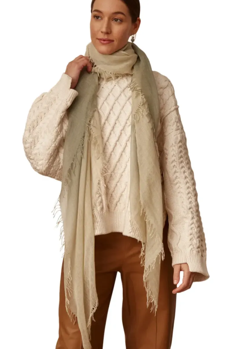 CHAN LUU INC. Chan Luu Dip-Dyed Cashmere and Silk Scarf^ Scarves