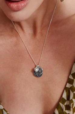 Chan Luu Inc. Chan Luu Grecian Coin Necklace in Silver^ Necklaces