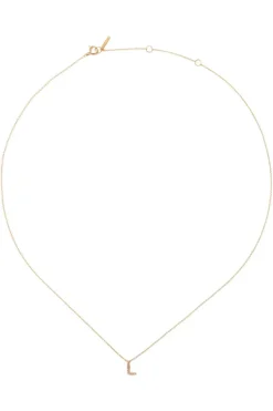 Chan Luu Inc. Chan Luu 14k Gold and White Diamond Initial Necklace^ Necklaces