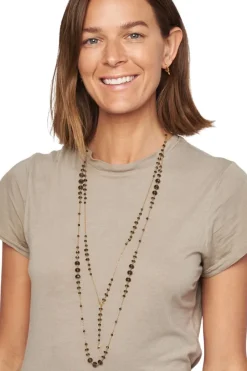 CHAN LUU INC. Chan Luu Lariat Beaded Necklace in Yellow Gold^ Necklaces