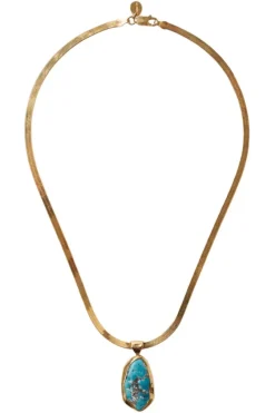 CHAN LUU INC. Chan Luu Totem Herringbone Necklace in Yellow Gold^ Necklaces
