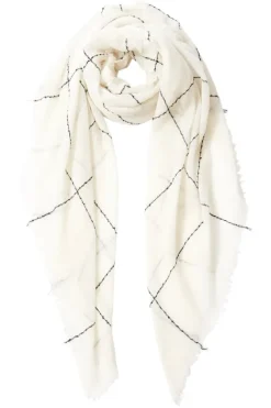 CHAN LUU INC. Chan Luu Windowpane Scarf^ Scarves