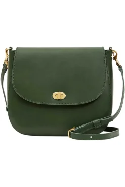 CLARE V. Turnlock Louis Bag in Evergreen^ Bags