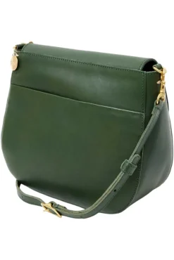 CLARE V. Turnlock Louis Bag in Evergreen^ Bags