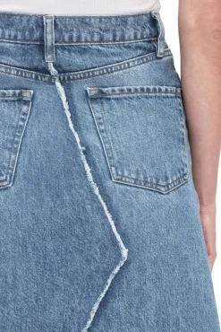 Frame Denim Deconstructed Skirt in^ Denim|Pants, Shorts, & Skirts