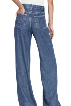 Frame Denim Drawstring Wide Leg in^ Denim