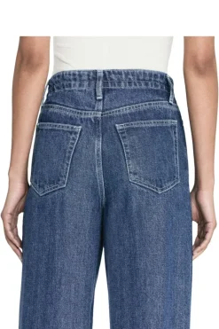 Frame Denim Drawstring Wide Leg in^ Denim
