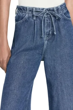 Frame Denim Drawstring Wide Leg in^ Denim