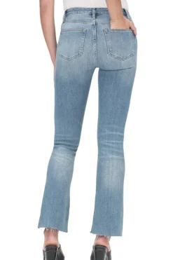 Frame Denim Le Crop Mini Boot Cascade in^ Denim