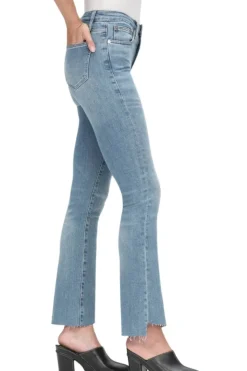Frame Denim Le Crop Mini Boot Cascade in^ Denim