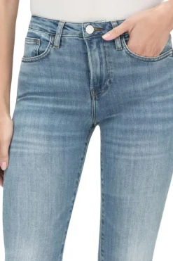 Frame Denim Le Crop Mini Boot Cascade in^ Denim