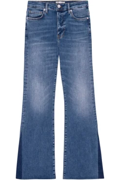 Frame Denim Le Easy Flare Outseam Insert in^ Denim