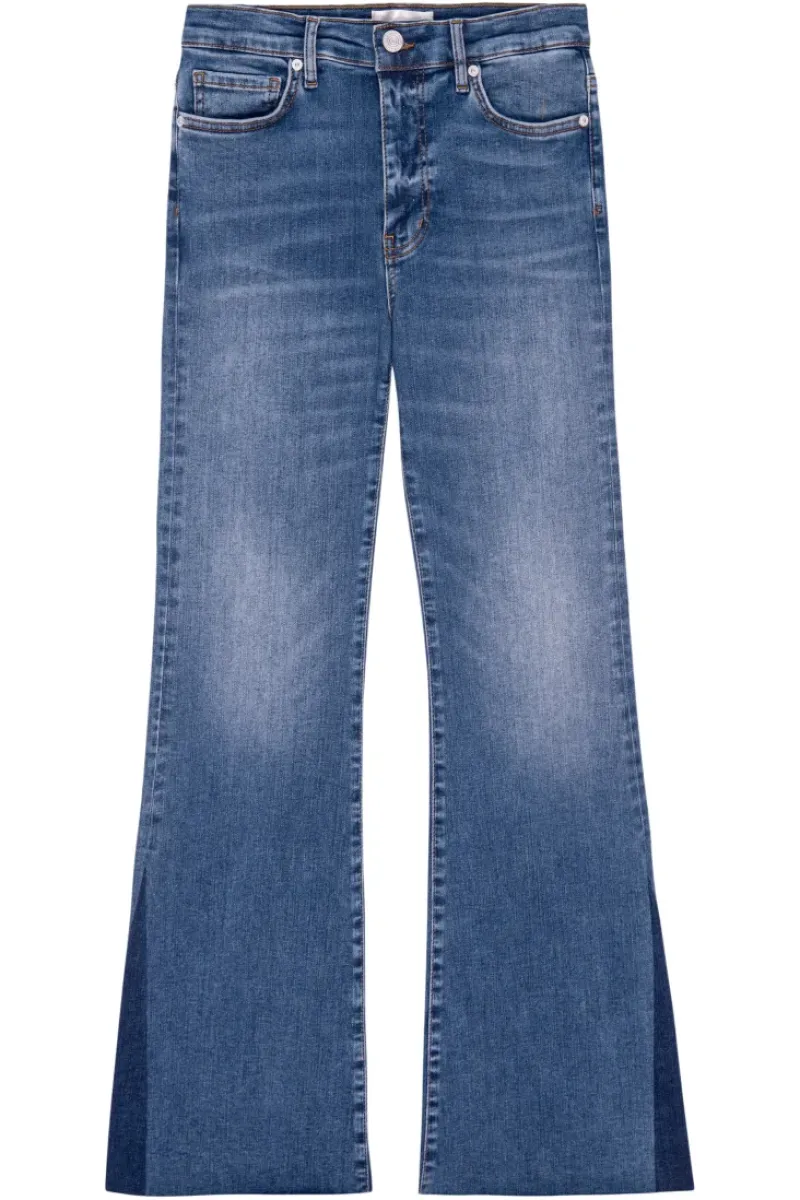 Frame Denim Le Easy Flare Outseam Insert in^ Denim