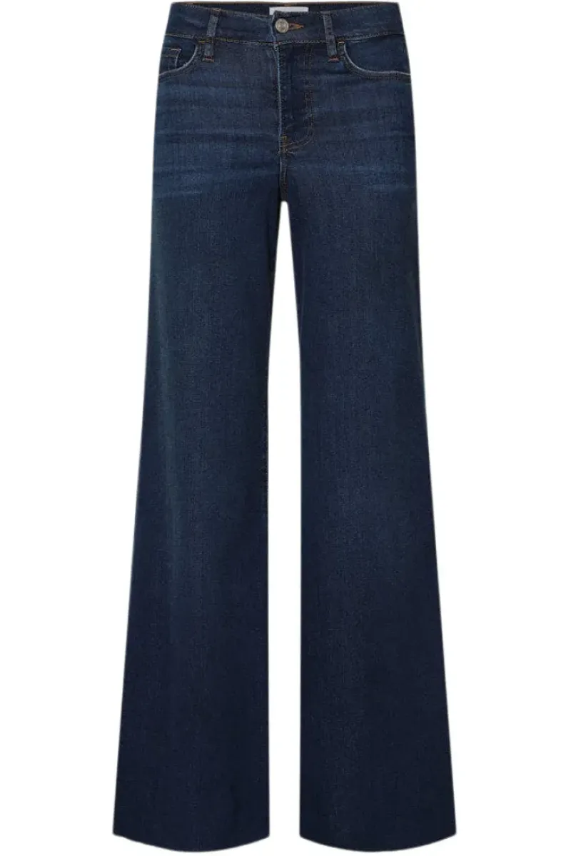 Frame Denim Le Palazzo Crop Raw After in^ Denim