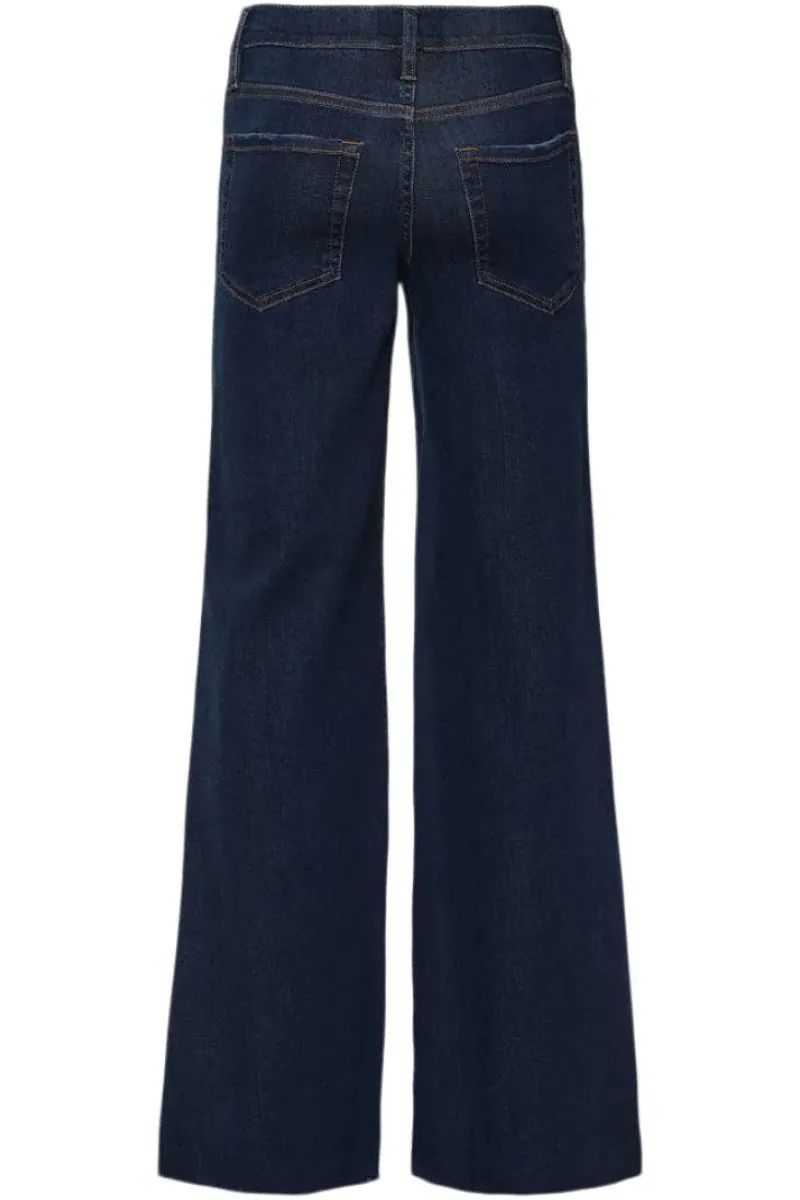 Frame Denim Le Palazzo Crop Raw After in^ Denim