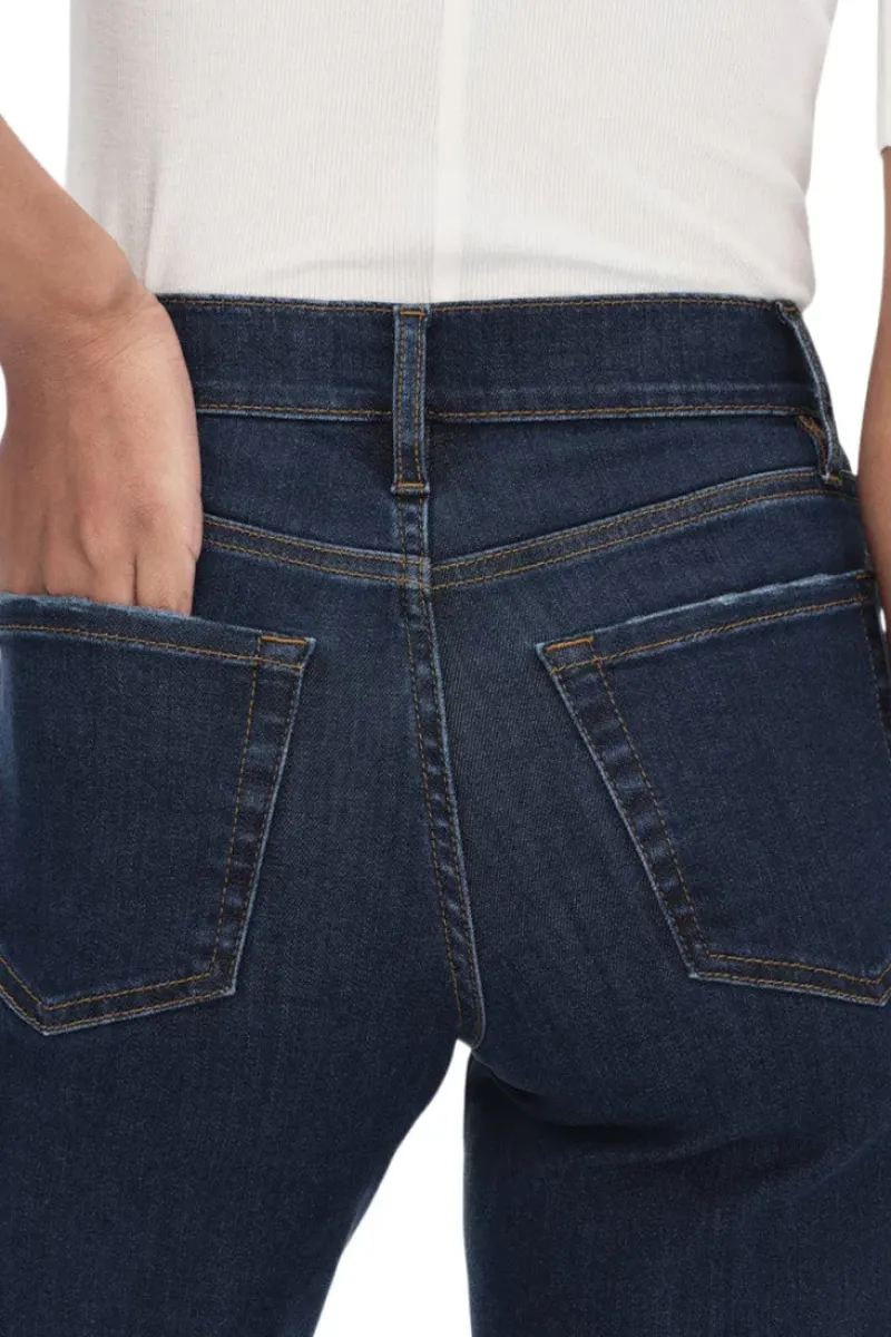 Frame Denim Le Palazzo Crop Raw After in^ Denim