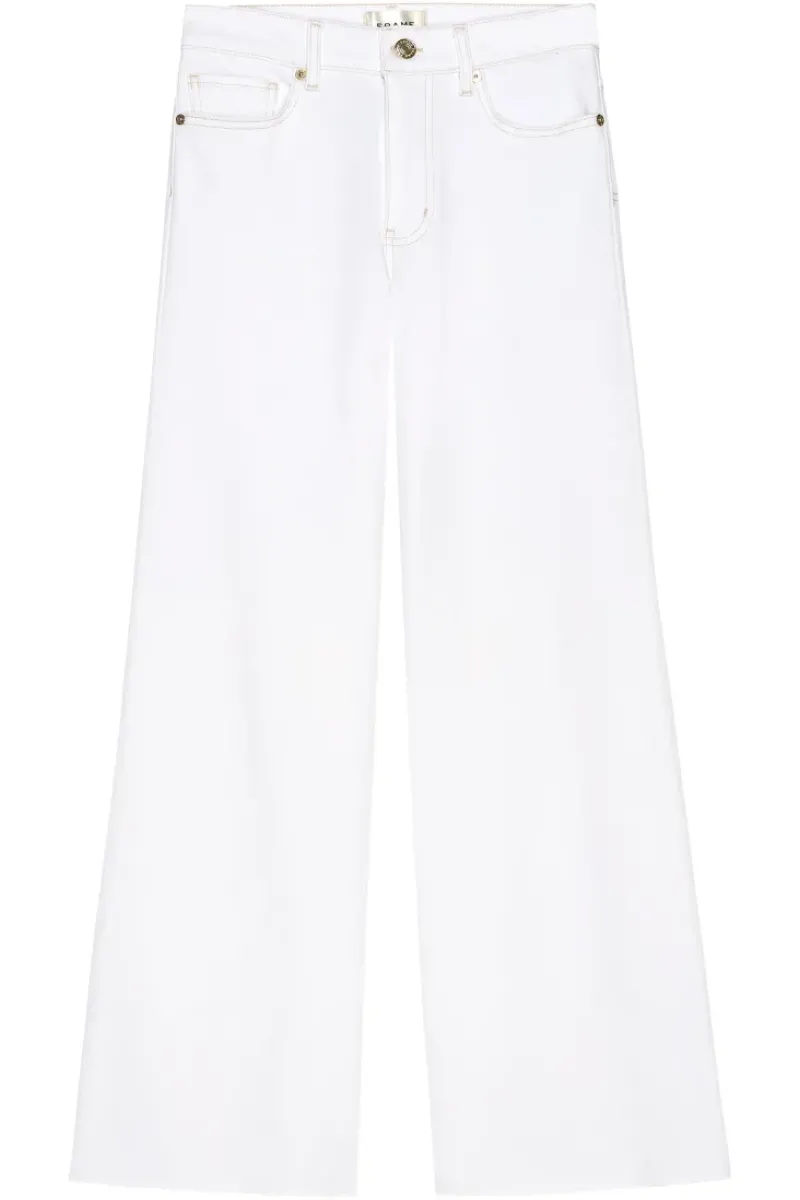 Frame Denim Le Palazzo Crop Raw After in^ Denim
