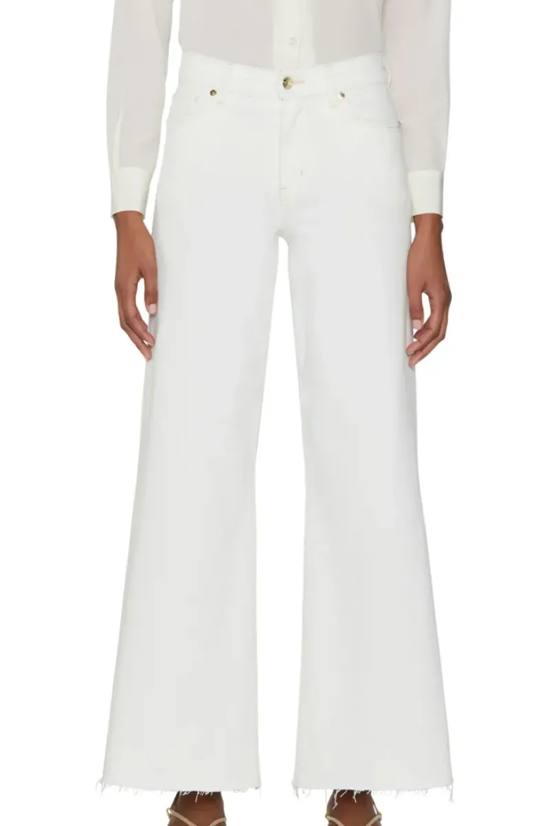 Frame Denim Le Palazzo Crop Raw After in^ Denim