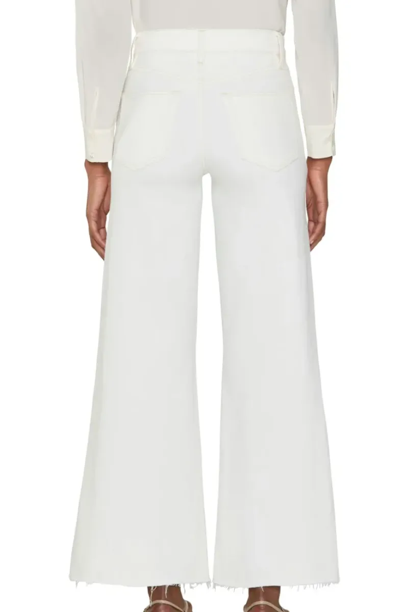 Frame Denim Le Palazzo Crop Raw After in^ Denim