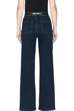 Frame Denim Le Slim Palazzo Bardot Pocket in^ Denim