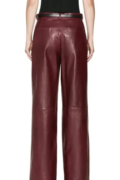 Frame Denim Wide Leather Trousers in^ Pants, Shorts, & Skirts