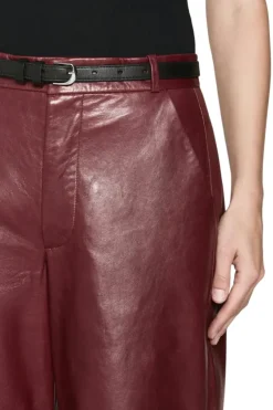 Frame Denim Wide Leather Trousers in^ Pants, Shorts, & Skirts
