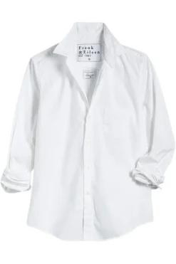 Frank & Eileen Barry Long Sleeve Shirt in White^ Tops