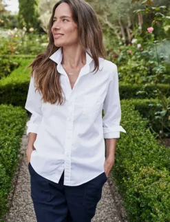 Frank & Eileen Barry Long Sleeve Shirt in White^ Tops