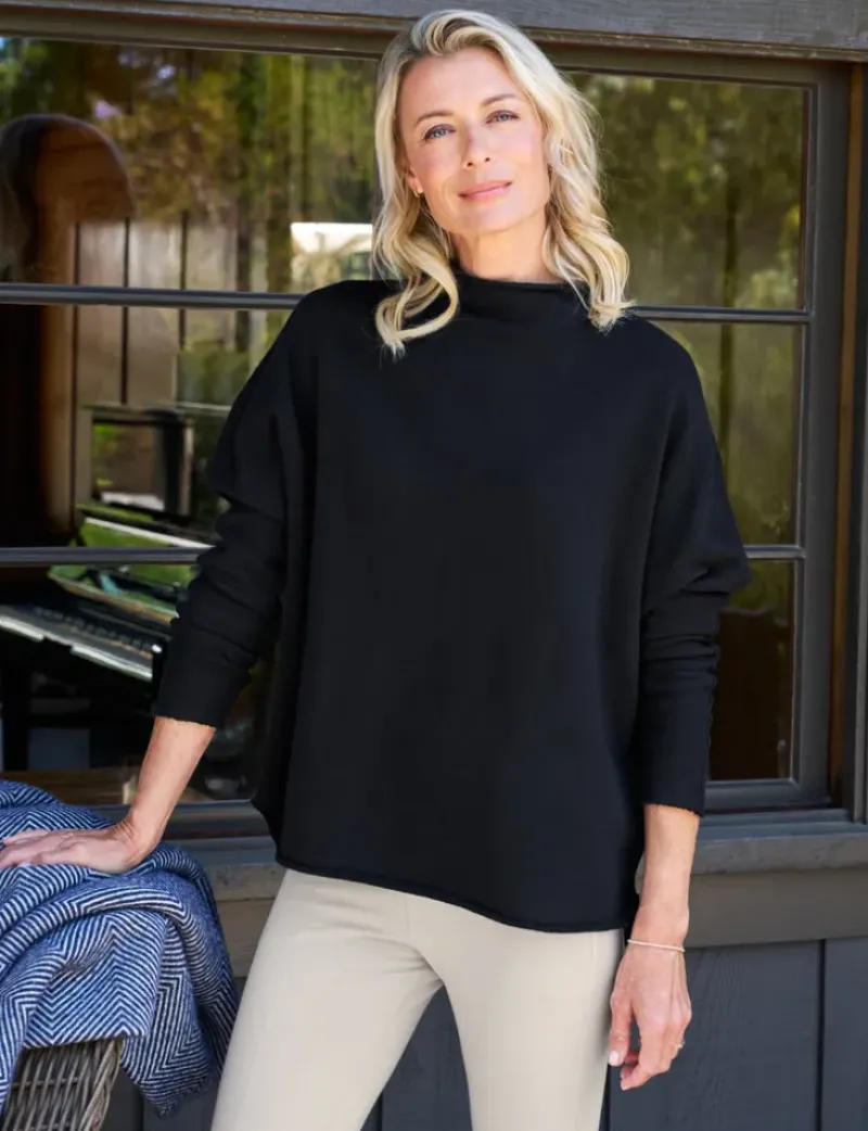 Frank & Eileen Effie Funnel Neck Capelet in^ Tops