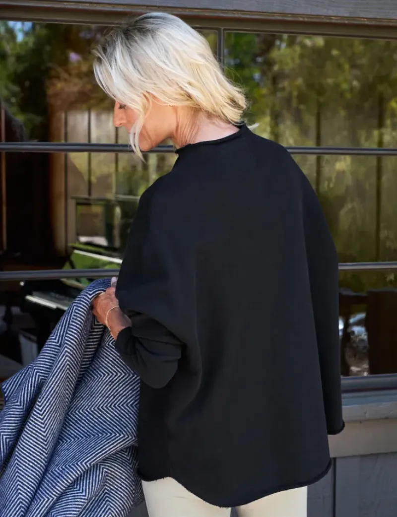 Frank & Eileen Effie Funnel Neck Capelet in^ Tops