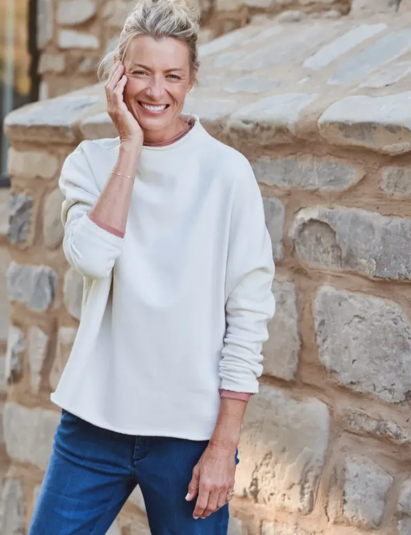 Frank & Eileen Effie Funnel Neck Capelet in^ Tops